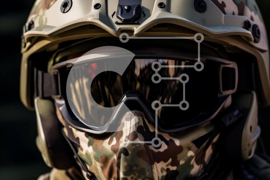 Intra Συλλεκτικό Ξύλινο Παζλ Plywood  4mm - Στρατιώτης με καμουφλάζ χακί με γυαλιά Σε Ξύλινο Κουτί - Διαστάσεις Puzzle: 10x10 cm – 25 κομμάτια