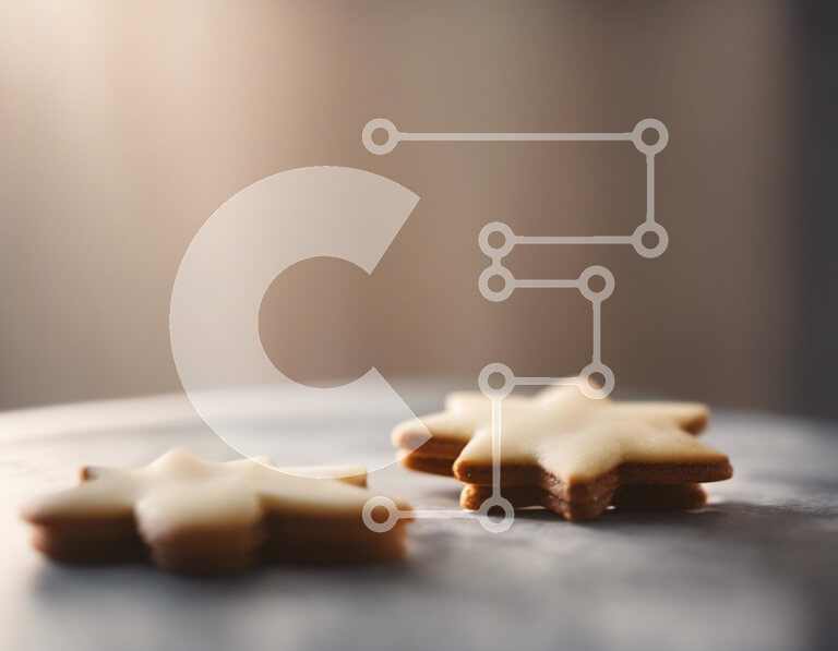 Σετ των 2 Intra Συλλεκτικό Ξύλινο Παζλ Plywood  4mm - Νόστιμα μπισκότα σε σχήμα αστεριού σε ένα τραπέζι Σε Ξύλινο Κουτί - Διαστάσεις: 10x10 cm – 25 κομμάτια