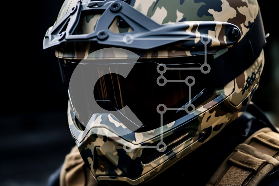 Intra Συλλεκτικό Ξύλινο Παζλ Plywood  4mm - Άτομο με εξοπλισμό καμουφλάζ σε εξωτερικούς χώρους Σε Ξύλινο Κουτί - Διαστάσεις Puzzle: 10x10 cm – 25 κομμάτια