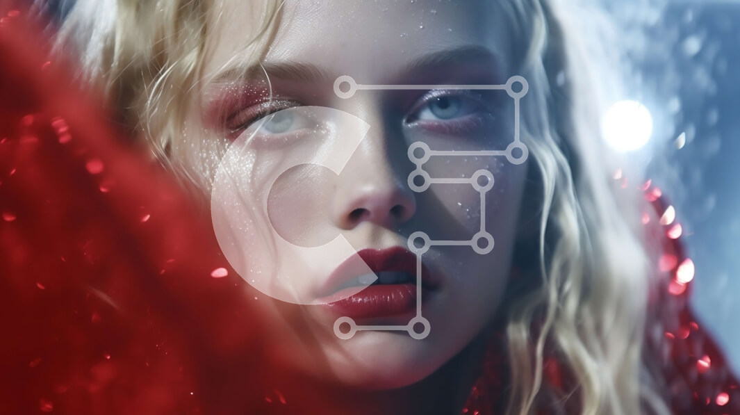 Intra Συλλεκτικό Ξύλινο Παζλ Plywood  4mm - Κομψή γυναίκα με κόκκινο παλτό που περπατά στη βροχή Σε Ξύλινο Κουτί - Διαστάσεις Puzzle: 10x10 cm – 25 κομμάτια