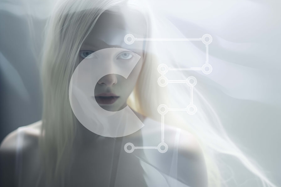 Intra Συλλεκτικό Ξύλινο Παζλ Plywood  4mm - Ξανθιά γυναίκα με μακριά ίσια μαλλιά Σε Ξύλινο Κουτί - Διαστάσεις Puzzle: 10x10 cm – 25 κομμάτια