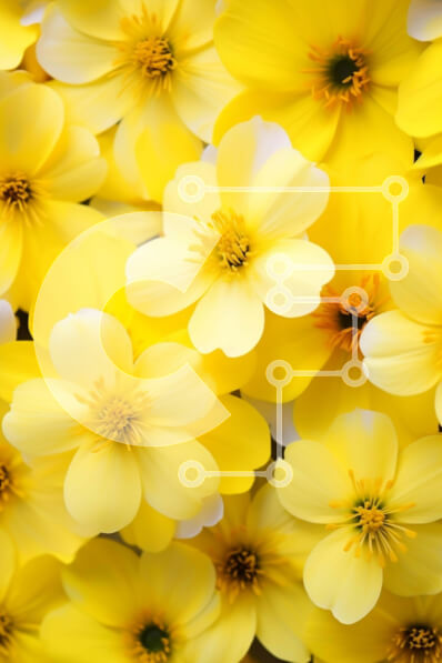 Σετ των 2 Intra Συλλεκτικό Ξύλινο Παζλ Plywood  4mm - Ζωντανό χωράφι με κίτρινα λουλούδια με ηλίανθους και μαργαρίτες Σε Ξύλινο Κουτί - Διαστάσεις: 10x10 cm – 25 κομμάτια