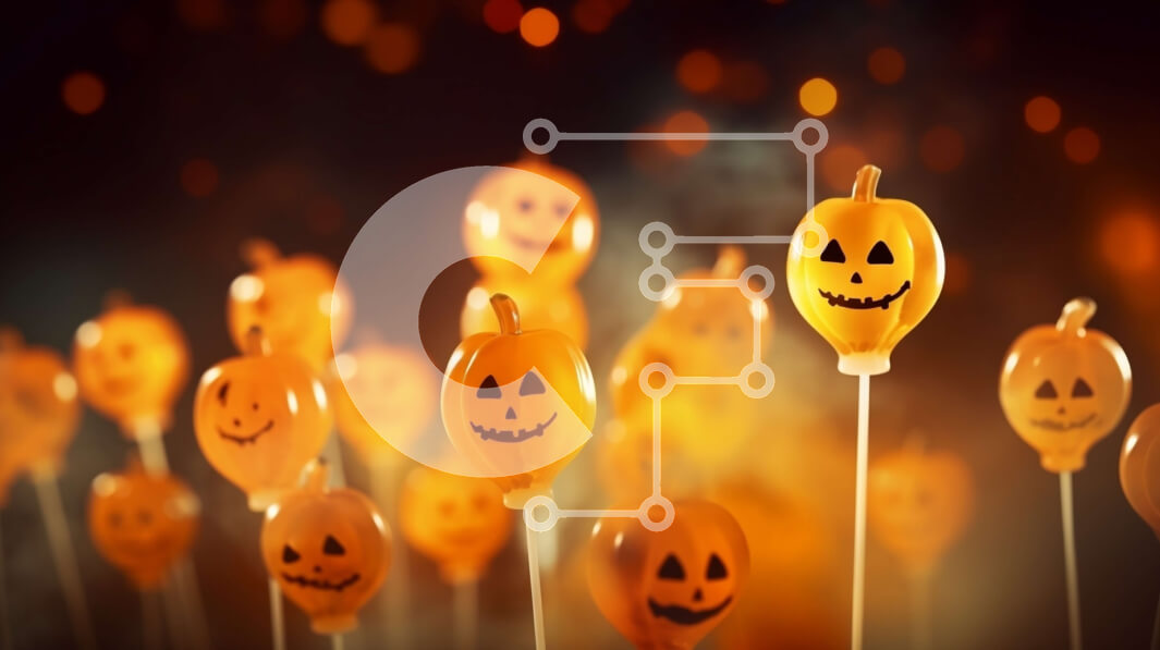 Intra Συλλεκτικό Ξύλινο Παζλ Plywood  4mm - Γλειφιτζούρια σε σχήμα κολοκύθας για το Halloween Σε Ξύλινο Κουτί - Διαστάσεις: 10x10 cm – 25 κομμάτια