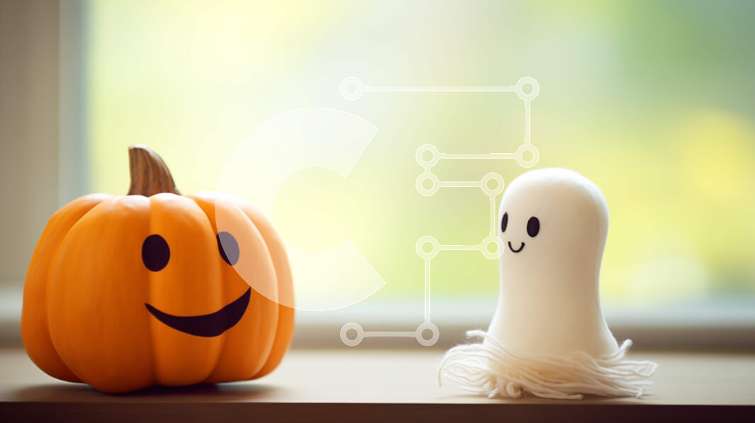 Intra Συλλεκτικό Ξύλινο Παζλ Plywood  4mm - Διακοσμήσεις αποκριών - ειδώλιο φαντασμάτων και κολοκύθα στο περβάζι παραθύρου Σε Ξύλινο Κουτί - Διαστάσεις Puzzle: 10x10 cm – 25 κομμάτια