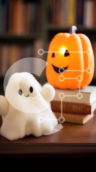 Intra Συλλεκτικό Ξύλινο Παζλ Plywood  4mm - Παιχνίδια φαντάσματα σε ξύλινο τραπέζι με το φως των κεριών Σε Ξύλινο Κουτί - Διαστάσεις Puzzle: 10x10 cm – 25 κομμάτια