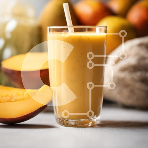 Σετ των 2 Intra Συλλεκτικό Ξύλινο Παζλ Plywood  4mm - Δροσιστικό ποτήρι χυμό πορτοκαλιού με καλαμάκι Σε Ξύλινο Κουτί - Διαστάσεις: 10x10 cm – 25 κομμάτια