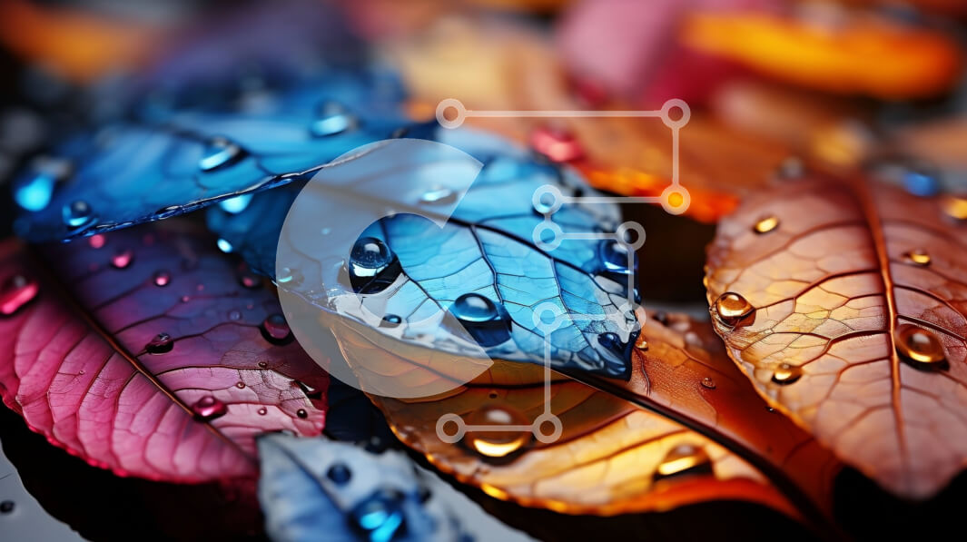 Intra Συλλεκτικό Ξύλινο Παζλ Plywood  4mm - Ζωντανή κινηματογράφηση σε πρώτο πλάνο των φύλλων με σταγονίδια νερού Σε Ξύλινο Κουτί - Διαστάσεις: 10x10 cm – 25 κομμάτια