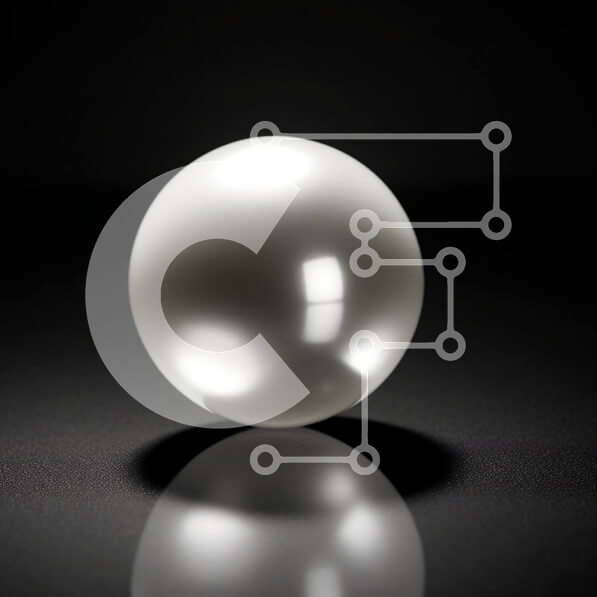 Intra Συλλεκτικό Ξύλινο Παζλ Plywood  4mm - Εκπληκτική εικόνα ενός λευκού μαργαριταριού σε μια κομψή μαύρη επιφάνεια Σε Ξύλινο Κουτί - Διαστάσεις: 10x10 cm – 25 κομμάτια