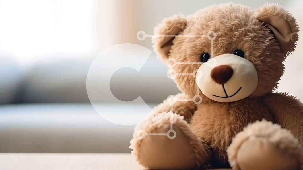 Intra Συλλεκτικό Ξύλινο Παζλ Plywood  4mm - Καλοδιατηρημένο αρκουδάκι στο τραπέζι Σε Ξύλινο Κουτί - Διαστάσεις: 10x10 cm – 25 κομμάτια