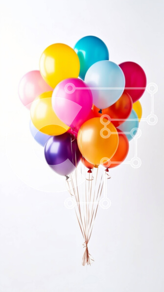 Intra Συλλεκτικό Ξύλινο Παζλ Plywood  4mm - Ζωντανά πολύχρωμα μπαλόνια που επιπλέουν στον αέρα Σε Ξύλινο Κουτί - Διαστάσεις: 10x10 cm – 25 κομμάτια