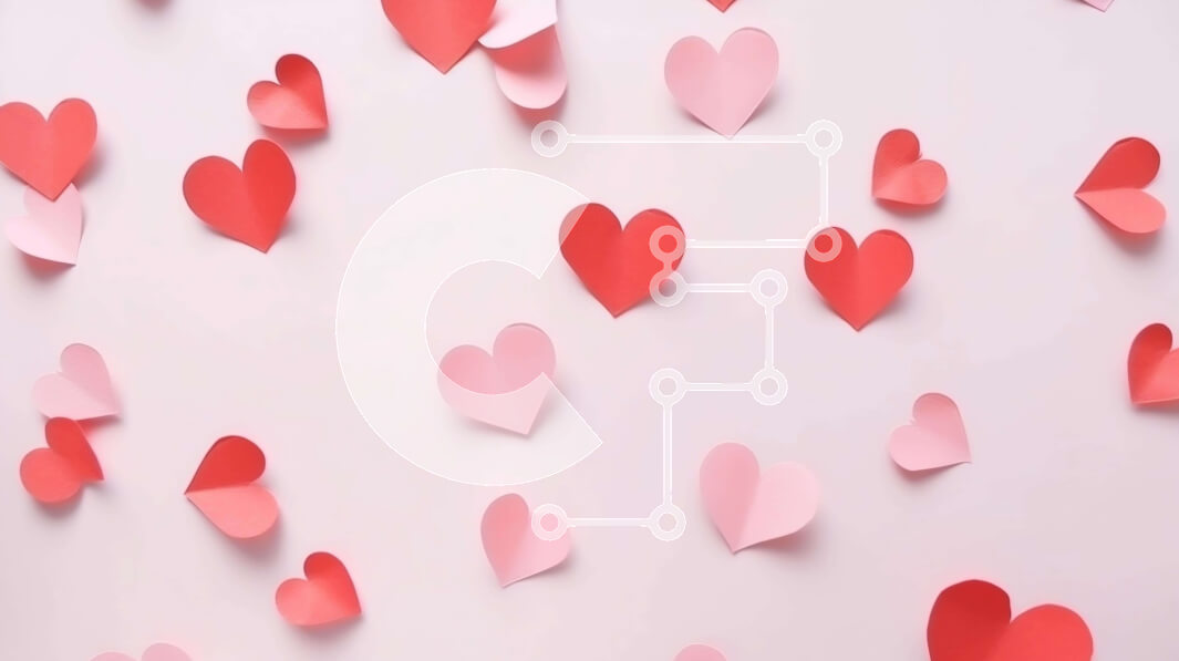 Intra Συλλεκτικό Ξύλινο Παζλ Plywood  4mm - Καρδιές για την ημέρα του Αγίου Βαλεντίνου σε άσπρο φόντο Σε Ξύλινο Κουτί - Διαστάσεις Puzzle: 10x10 cm – 25 κομμάτια