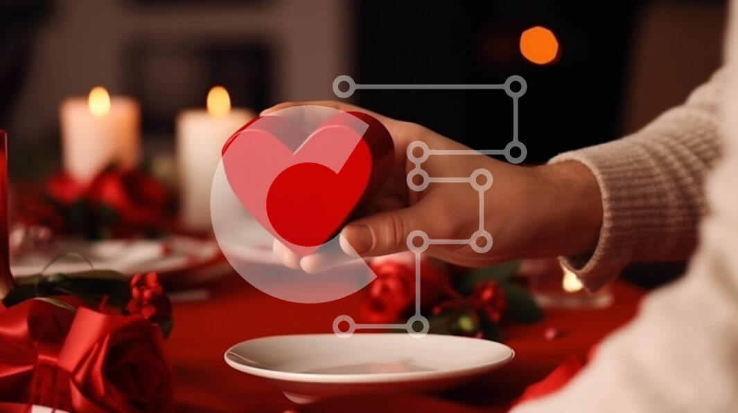 Intra Συλλεκτικό Ξύλινο Παζλ Plywood  4mm - Γιορτή του Αγίου Βαλεντίνου με κουτί σε σχήμα καρδιάς και κεριά Σε Ξύλινο Κουτί - Διαστάσεις: 10x10 cm – 25 κομμάτια