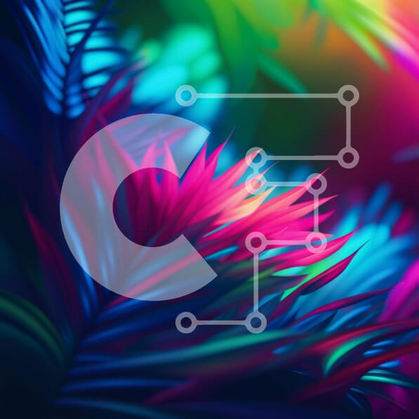 Intra Συλλεκτικό Ξύλινο Παζλ Plywood  4mm - Δονούμενη κινηματογράφηση σε πρώτο πλάνο ενός τροπικού φυτού με πολύχρωμα φύλλα Σε Ξύλινο Κουτί - Διαστάσεις: 10x10 cm – 25 κομμάτια