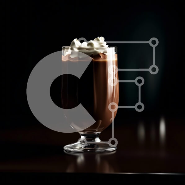 Σετ των 2 Intra Συλλεκτικό Ξύλινο Παζλ Plywood  4mm - Αφεθείτε στην κρεμώδη απόλαυση ενός μιλκσέικ σοκολάτας με σαντιγί Σε Ξύλινο Κουτί - Διαστάσεις: 10x10 cm – 25 κομμάτια