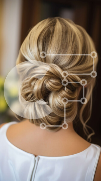 Intra Συλλεκτικό Ξύλινο Παζλ Plywood  4mm - Χαμογελαστή γυναίκα με λευκό φόρεμα με μπουκέτο λουλούδια Σε Ξύλινο Κουτί - Διαστάσεις Puzzle: 10x10 cm – 25 κομμάτια