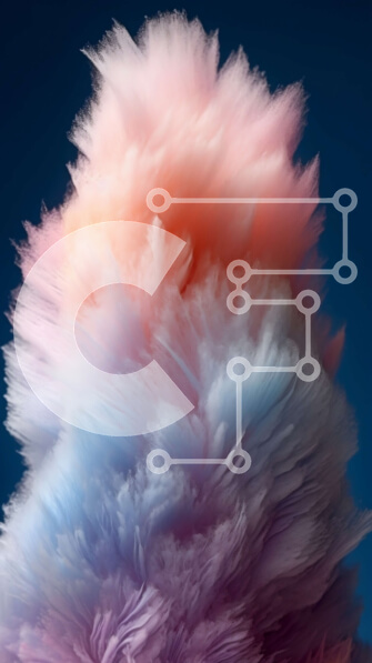 Σετ των 2 Intra Συλλεκτικό Ξύλινο Παζλ Plywood  4mm - Όμορφο και πολύχρωμο σύννεφο στον ουρανό Σε Ξύλινο Κουτί - Διαστάσεις: 10x10 cm – 25 κομμάτια