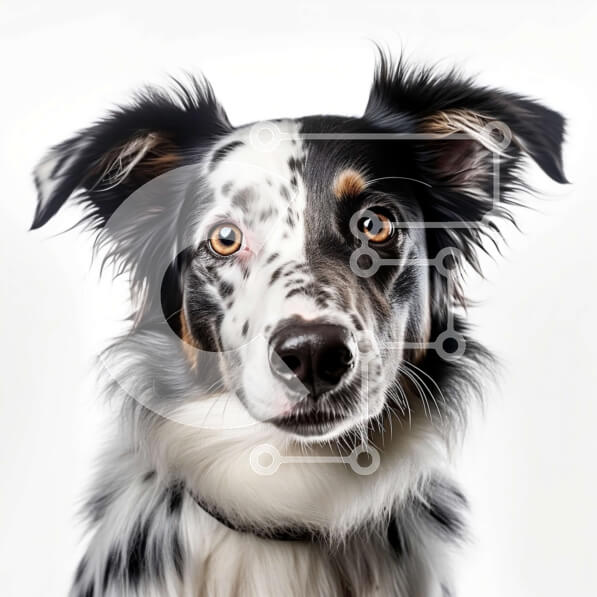 Intra Συλλεκτικό Ξύλινο Παζλ Plywood  4mm - Περίεργος σκύλος με καστανή μύτη και μάτια που κοιτάζουν κατευθείαν την κάμερα Σε Ξύλινο Κουτί - Διαστάσεις: 10x10 cm – 25 κομμάτια