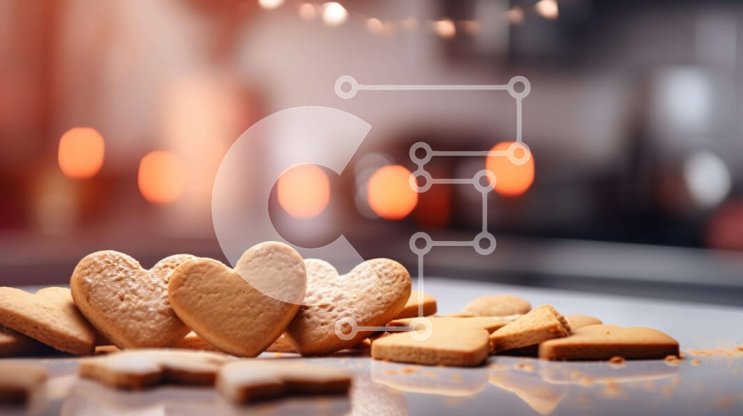 Σετ των 2 Intra Συλλεκτικό Ξύλινο Παζλ Plywood  4mm - Νόστιμα φρεσκοψημένα μπισκότα σε σχήμα καρδιάς Σε Ξύλινο Κουτί - Διαστάσεις: 10x10 cm – 25 κομμάτια