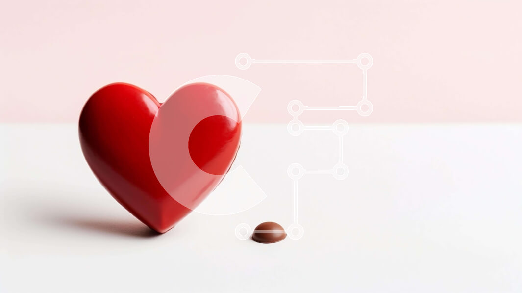 Intra Συλλεκτικό Ξύλινο Παζλ Plywood  4mm - Αντικείμενο σε σχήμα καρδιάς για την ημέρα του Αγίου Βαλεντίνου Σε Ξύλινο Κουτί - Διαστάσεις Puzzle: 10x10 cm – 25 κομμάτια