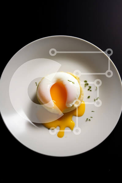 Σετ των 2 Intra Συλλεκτικό Ξύλινο Παζλ Plywood  4mm - Νόστιμο πιάτο αυγών με γαρνιτούρα σάλτσας και μαϊντανού Σε Ξύλινο Κουτί - Διαστάσεις: 10x10 cm – 25 κομμάτια