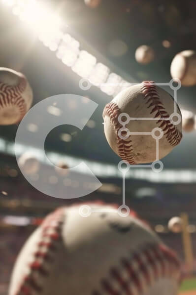 Intra Συλλεκτικό Ξύλινο Παζλ Plywood  4mm - Ομάδα ιπτάμενων μπέιζμπολ σε ένα στάδιο Σε Ξύλινο Κουτί - Διαστάσεις Puzzle: 10x10 cm – 25 κομμάτια