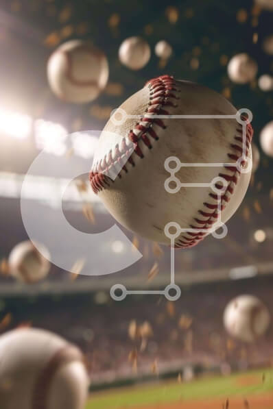 Intra Συλλεκτικό Ξύλινο Παζλ Plywood  4mm - Πετώντας μπέιζμπολ στο στάδιο Σε Ξύλινο Κουτί - Διαστάσεις Puzzle: 10x10 cm – 25 κομμάτια