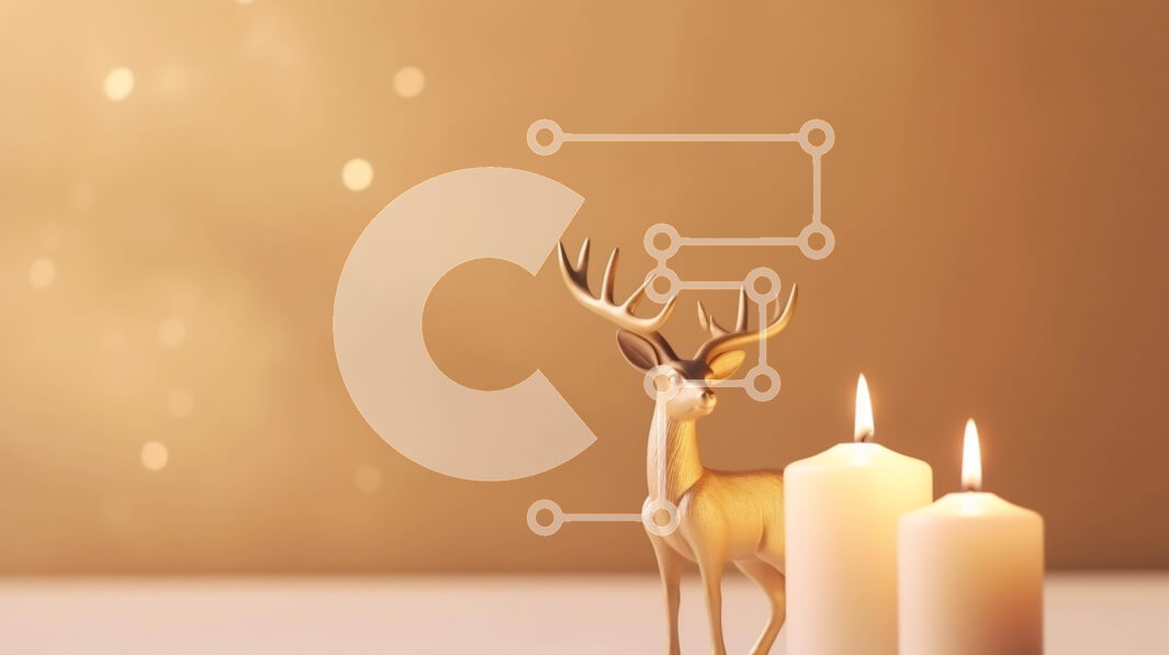 Intra Συλλεκτικό Ξύλινο Παζλ Plywood  4mm - Κομψό χρυσό ειδώλιο ελαφιού με αναμμένα κεριά Σε Ξύλινο Κουτί - Διαστάσεις Puzzle: 10x10 cm – 25 κομμάτια