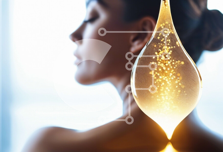 Intra Συλλεκτικό Ξύλινο Παζλ Plywood  4mm - Γυναίκα με φωτισμένη σταγόνα στα μαλλιά της Σε Ξύλινο Κουτί - Διαστάσεις Puzzle: 10x10 cm – 25 κομμάτια