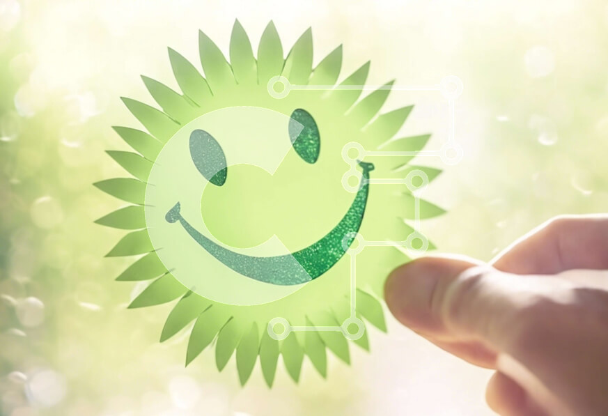 Intra Συλλεκτικό Ξύλινο Παζλ Plywood  4mm - Πράσινη Βίβλος Smiley Face που κρατιέται από το χέρι Σε Ξύλινο Κουτί - Διαστάσεις Puzzle: 10x10 cm – 25 κομμάτια