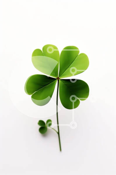 Σετ των 2 Intra Συλλεκτικό Ξύλινο Παζλ Plywood  4mm - Συμβολισμός τετράφυλλου τριφυλλιού σε διαφορετικούς πολιτισμούς Σε Ξύλινο Κουτί - Διαστάσεις: 10x10 cm – 25 κομμάτια