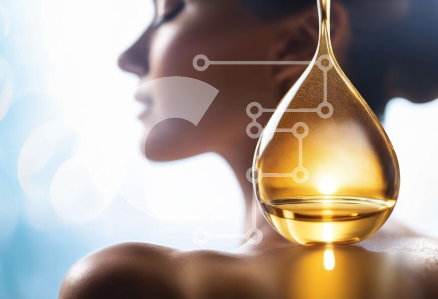 Intra Συλλεκτικό Ξύλινο Παζλ Plywood  4mm - Γυναίκα που χρησιμοποιεί λάδι για περιποίηση δέρματος Σε Ξύλινο Κουτί - Διαστάσεις Puzzle: 10x10 cm – 25 κομμάτια