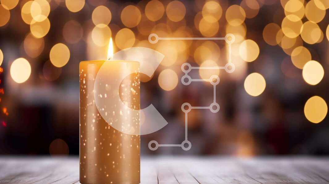 Intra Συλλεκτικό Ξύλινο Παζλ Plywood  4mm - Αναμμένο κερί σε ξύλινο τραπέζι με φώτα Bokeh Σε Ξύλινο Κουτί - Διαστάσεις: 10x10 cm – 25 κομμάτια