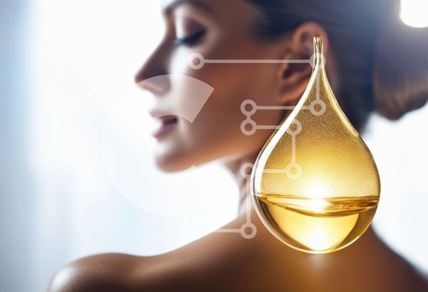 Intra Συλλεκτικό Ξύλινο Παζλ Plywood  4mm - Γυναίκα με μενταγιόν σταγόνας λαδιού Σε Ξύλινο Κουτί - Διαστάσεις Puzzle: 10x10 cm – 25 κομμάτια