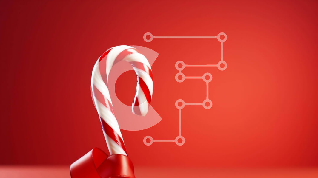 Intra Συλλεκτικό Ξύλινο Παζλ Plywood  4mm - Εορταστικό ζαχαροκάλαμο σε πορτοκαλί φόντο Σε Ξύλινο Κουτί - Διαστάσεις Puzzle: 10x10 cm – 25 κομμάτια