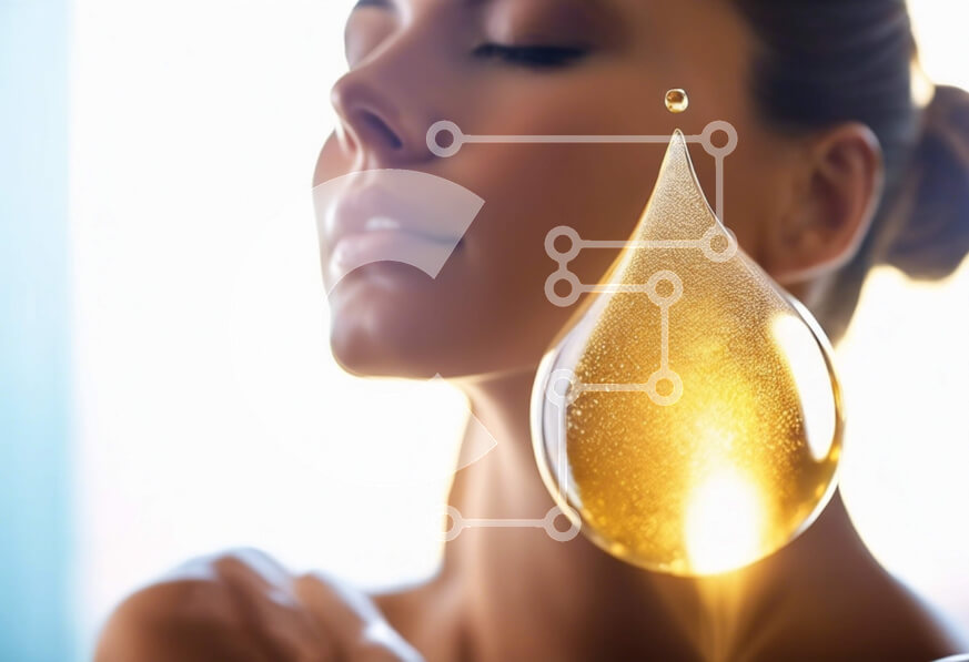 Intra Συλλεκτικό Ξύλινο Παζλ Plywood  4mm - Γυναίκα με σταγονίδιο λαδιού στο πρόσωπο - Έννοια ομορφιάς και περιποίησης δέρματος Σε Ξύλινο Κουτί - Διαστάσεις Puzzle: 10x10 cm – 25 κομμάτια