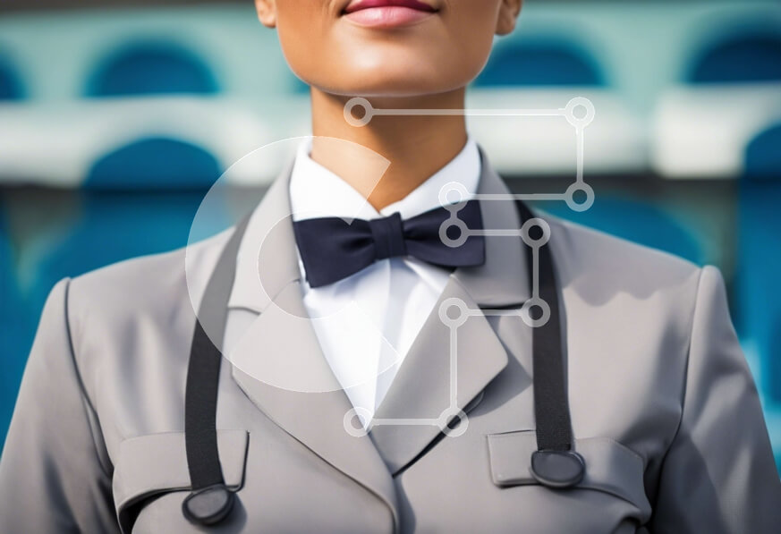 Intra Συλλεκτικό Ξύλινο Παζλ Plywood  4mm - Κομψή γυναίκα με κοστούμι και παπιγιόν Σε Ξύλινο Κουτί - Διαστάσεις Puzzle: 10x10 cm – 25 κομμάτια