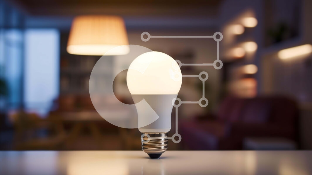 Intra Συλλεκτικό Ξύλινο Παζλ Plywood  4mm - Ενιαία λάμπα φωτός σε άδειο τραπέζι σε χώρο διαβίωσης Σε Ξύλινο Κουτί - Διαστάσεις Puzzle: 10x10 cm – 25 κομμάτια