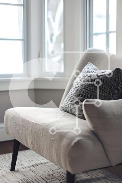 Intra Συλλεκτικό Ξύλινο Παζλ Plywood  4mm - Λευκή καρέκλα μπροστά από το ανοιχτό παράθυρο Σε Ξύλινο Κουτί - Διαστάσεις Puzzle: 10x10 cm – 25 κομμάτια