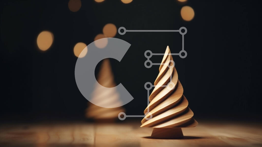 Intra Συλλεκτικό Ξύλινο Παζλ Plywood  4mm - Ξύλινο χριστουγεννιάτικο δέντρο με φωτάκια Σε Ξύλινο Κουτί - Διαστάσεις: 10x10 cm – 25 κομμάτια