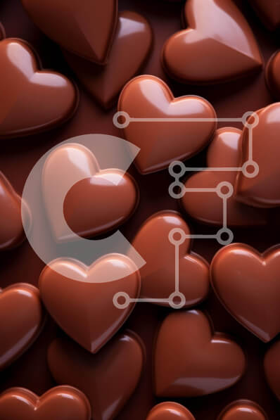 Σετ των 2 Intra Συλλεκτικό Ξύλινο Παζλ Plywood  4mm - Σοκολατένιες καρδιές για διάφορες περιστάσεις Σε Ξύλινο Κουτί - Διαστάσεις: 10x10 cm – 25 κομμάτια