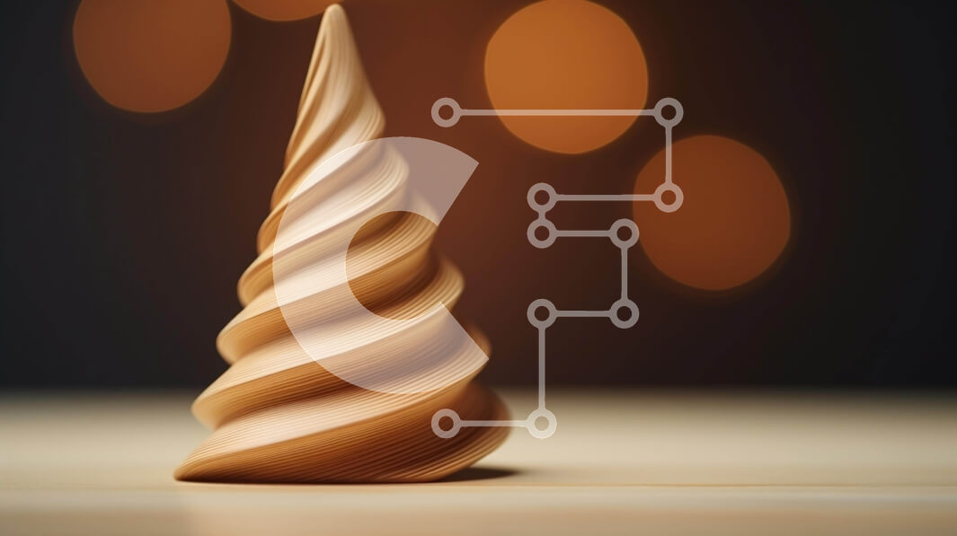 Intra Συλλεκτικό Ξύλινο Παζλ Plywood  4mm - Ξύλινο γλυπτό σε σχήμα κώνου στο τραπέζι Σε Ξύλινο Κουτί - Διαστάσεις Puzzle: 10x10 cm – 25 κομμάτια