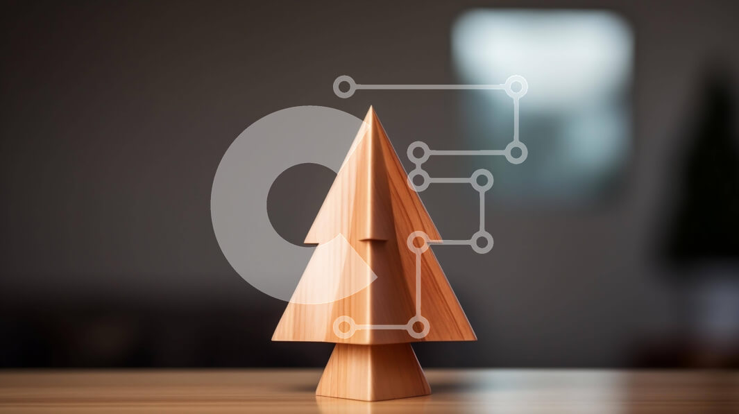 Intra Συλλεκτικό Ξύλινο Παζλ Plywood  4mm - Μικρό ξύλινο δέντρο σε ημιτελές ξύλινο τραπέζι Σε Ξύλινο Κουτί - Διαστάσεις: 10x10 cm – 25 κομμάτια