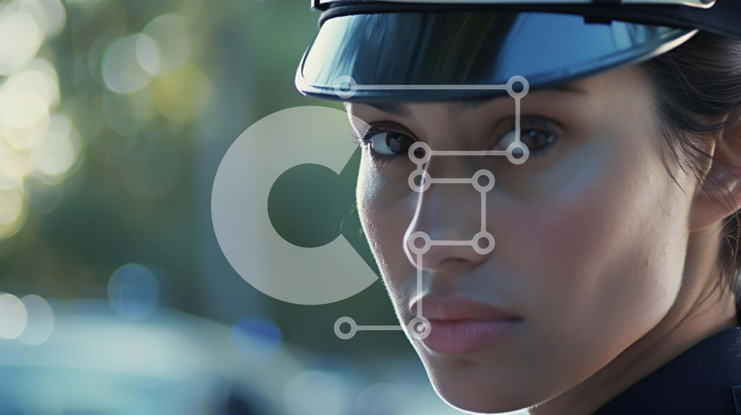 Intra Συλλεκτικό Ξύλινο Παζλ Plywood  4mm - Γυναίκα αστυνομικός με στολή με πορτοκαλί καπέλο Σε Ξύλινο Κουτί - Διαστάσεις Puzzle: 10x10 cm – 25 κομμάτια