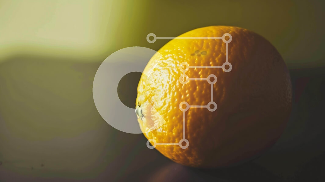 Σετ των 2 Intra Συλλεκτικό Ξύλινο Παζλ Plywood  4mm - Φρέσκο ​​πορτοκαλί σε ένα τραπέζι με σκούρο φόντο Σε Ξύλινο Κουτί - Διαστάσεις: 10x10 cm – 25 κομμάτια