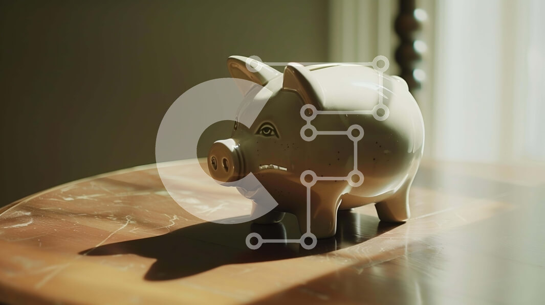 Intra Συλλεκτικό Ξύλινο Παζλ Plywood  4mm - Λευκός κουμπαράς σε ξύλινο τραπέζι μπροστά από το παράθυρο Σε Ξύλινο Κουτί - Διαστάσεις: 10x10 cm – 25 κομμάτια