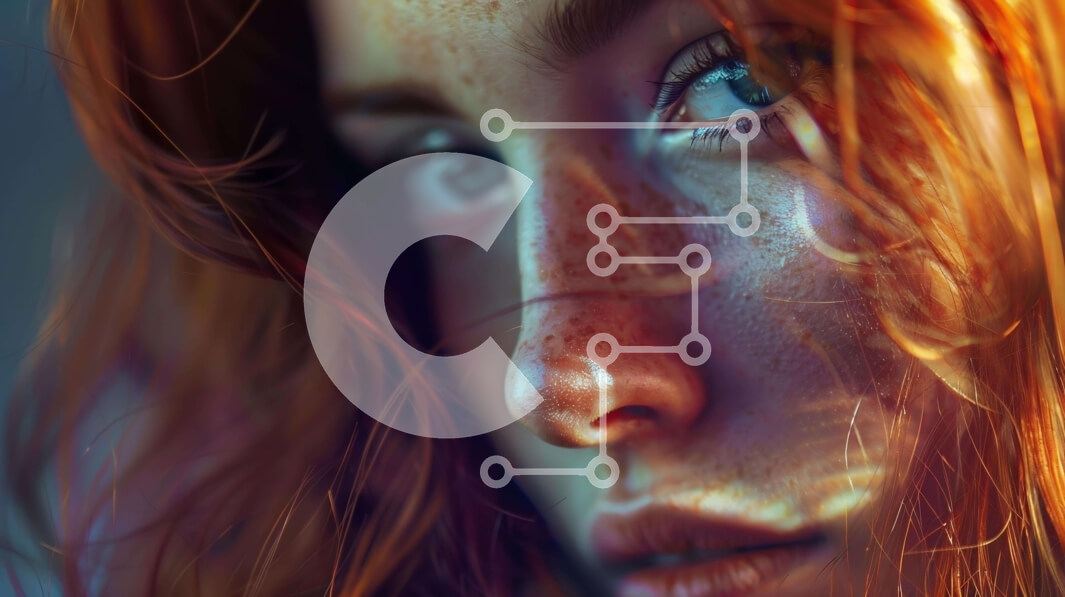 Intra Συλλεκτικό Ξύλινο Παζλ Plywood  4mm - Πορτρέτο γυναίκας με κόκκινα μαλλιά και φακίδες από κοντά Σε Ξύλινο Κουτί - Διαστάσεις Puzzle: 10x10 cm – 25 κομμάτια