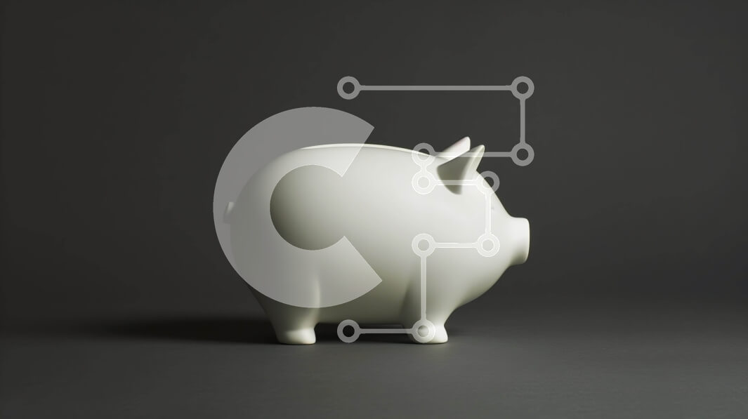 Intra Συλλεκτικό Ξύλινο Παζλ Plywood  4mm - Λευκός κουμπαράς με διάσπαρτο χαρτί σε γκρι φόντο Σε Ξύλινο Κουτί - Διαστάσεις: 10x10 cm – 25 κομμάτια