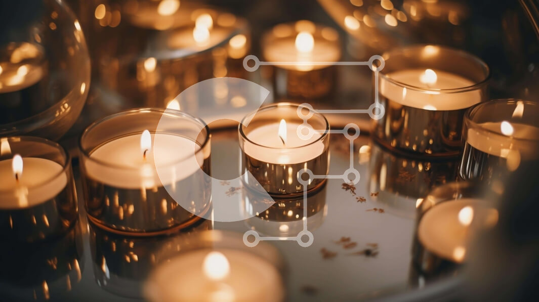 Intra Συλλεκτικό Ξύλινο Παζλ Plywood  4mm - Διακοσμητικά κεριά σε διαφορετικά σχήματα και μεγέθη Σε Ξύλινο Κουτί - Διαστάσεις Puzzle: 10x10 cm – 25 κομμάτια