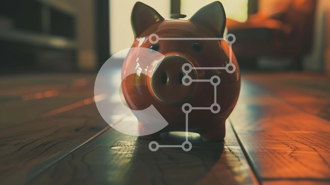 Intra Συλλεκτικό Ξύλινο Παζλ Plywood  4mm - Πορτοκαλί κουμπαράς στο ξύλινο πάτωμα Σε Ξύλινο Κουτί - Διαστάσεις: 10x10 cm – 25 κομμάτια