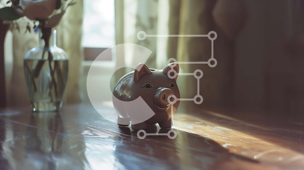 Intra Συλλεκτικό Ξύλινο Παζλ Plywood  4mm - Κουμπαράς σε ξύλινο τραπέζι μπροστά από το ανοιχτό παράθυρο Σε Ξύλινο Κουτί - Διαστάσεις Puzzle: 10x10 cm – 25 κομμάτια